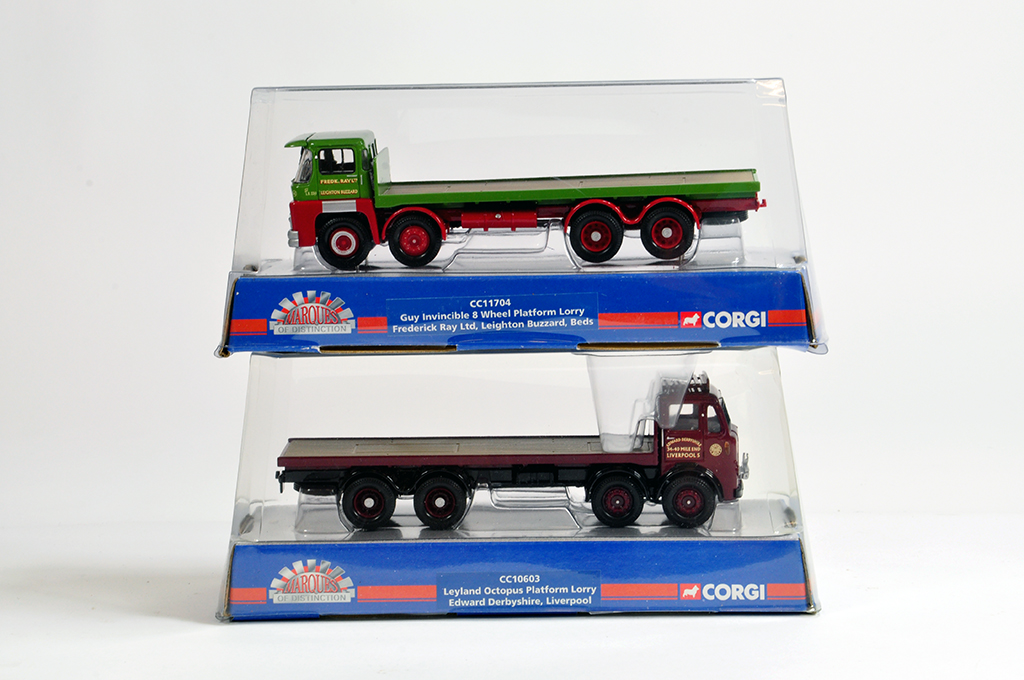 Corgi 1/50 Diecast Truck No. CC11704 Guy 8 Wheeler (Fred Ray) plus No. CC10603 Leyland Octopus (