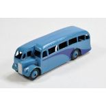 Dinky No. 29e Single Deck Bus with blue body, ridged hubs, violet blue side flash. Superb example is