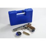 Walther CP88 Air Pistol (Competition Model) with Case, Air Cartridge and Pellets.