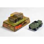 Dinky Toys No. 680 Ferret Armoured Car plus one other. NM to M. Box is G.