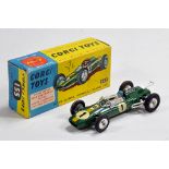 Corgi No. 155 Lotus Racing Car in green. E to NM in VG to E Box.