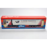 Tekno 1/50 Dutch Truck DAF 95 Spacecab with Fridge Trailer. Van Dongen. M in Box.