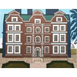 EDWARD BAWDEN RA [1903-1989] Kew Palace, 1983. Linocut lithograph on BFK Rives hot-pressed wove