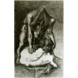 MICHAEL AYRTON [1921-75]. Minotaur - Full Grown, 1971. etching, edition of 75, artist's proof X/X.