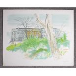 ALBANY WISEMAN [B.1930]. Fitzroy Square, 1974. Lithograph on T H Saunders wove paper with full