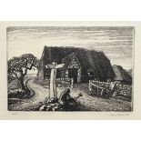 ROBIN TANNER [1904-88]. Wiltshire Roadmaker, 1928. Etching on cream laid paper with full margins.