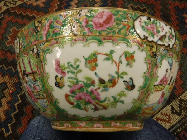A 19th Century Cantonese famille-rose bowl and charger, - Image 11 of 26