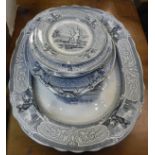 A Cremona pattern transfer decorated part dinner service by Pinder,