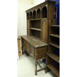 An oak dresser in the 18th Century style,