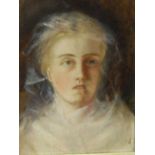 Assorted pictures and prints to include 20TH CENTURY ENGLISH SCHOOL "Young lady in white dress",