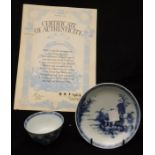 A Nanking porcelain tea bowl and saucer (Provenance: Christies Lot 5108 from the Nanking Cargo Sale