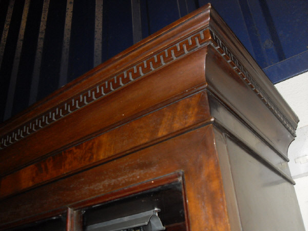 A 19th Century mahogany and inlaid bookcase cabinet, - Image 7 of 11