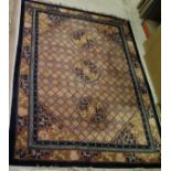A Chinese superwash silk carpet,