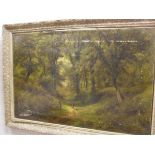 HERBERT BOND "The Path through the Wood Scene, woodland at Stanton by bridge,