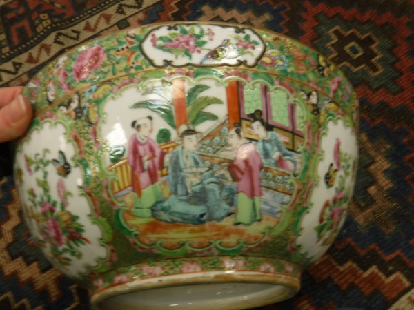 A 19th Century Cantonese famille-rose bowl and charger, - Image 16 of 26