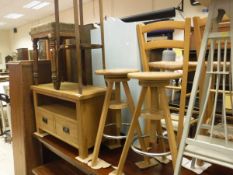 A Victorian mahogany framed needlework upholstered dressing stool,