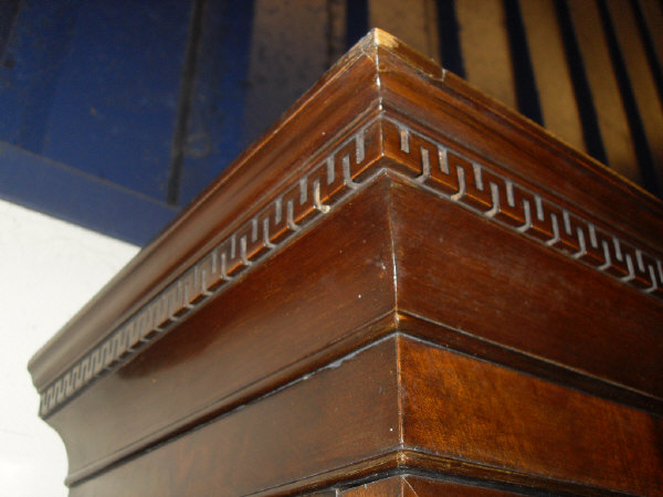 A 19th Century mahogany and inlaid bookcase cabinet, - Image 11 of 11
