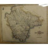 AFTER J CARY "Devonshire", a hand-coloured engraved map,