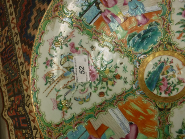 A 19th Century Cantonese famille-rose bowl and charger, - Image 20 of 26