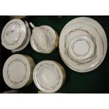 A collection of Royal Worcester "Harvest Ring" pattern part dinner wares to include tureens, plates,