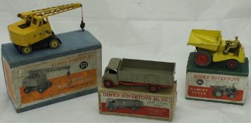 A Dinky Supertoys Dumper Truck 562, boxed and a Dinky Supertoys Coles Mobile Crane 571, boxed (2),