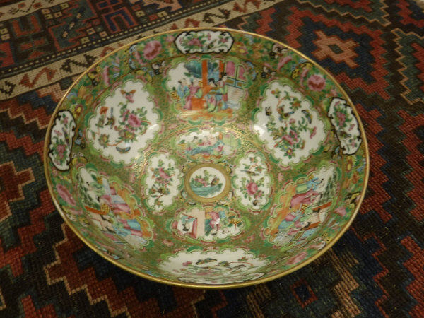 A 19th Century Cantonese famille-rose bowl and charger, - Image 2 of 26