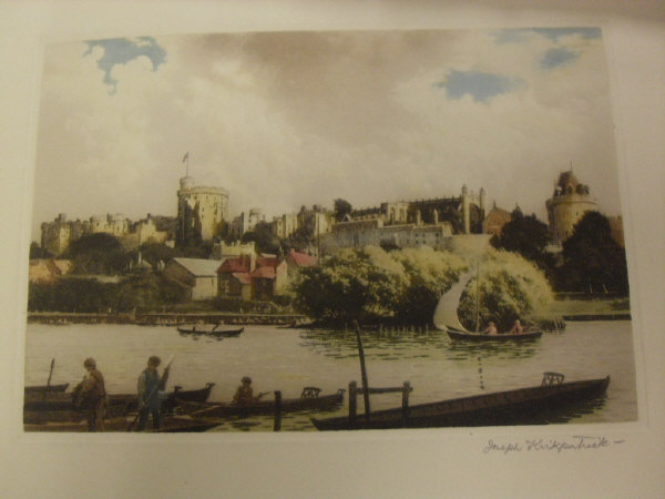 AFTER E H BARBER "French fishing village", colour engraving, signed in pencil lower right, - Image 5 of 6