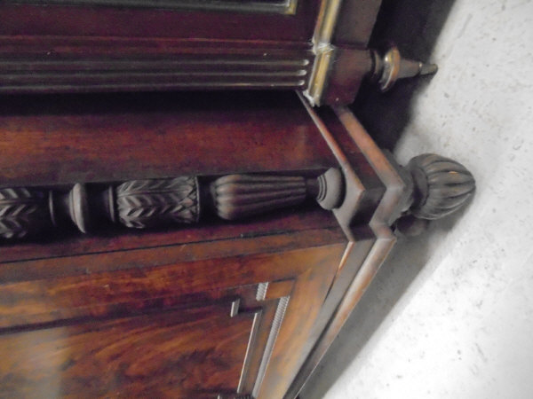 A late Regency mahogany secretaire bookcase cabinet in the Gillows manner, - Image 19 of 19