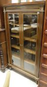 A French mahogany and brass mounted vitrine in the Louis Philippe taste CONDITION REPORTS