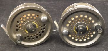 A pair of Leeda "Magnum" salmon fly fishing reels,