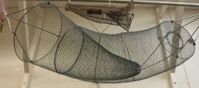 A wire mesh eel trap