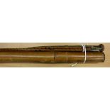 A Hardy "Palakona" three piece split cane trout fly rod,