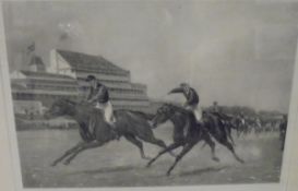 AFTER G D GILES "The Prince's Derby 1896 Won by Persimmon Ridden by J Watts",