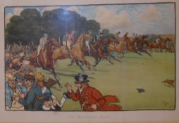 AFTER CECIL ALDIN "The Bluemarket Races - The Start" and "The Bluemarket Races - Between the Races",