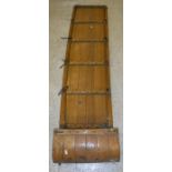 A vintage pine toboggan CONDITION REPORTS Has various wear etc to the varnish.