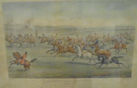 AFTER W. ALKEN "The Aylesbury Grand Steeplechase", a set of four colour engravings by C.