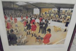 AFTER TERENCE CUNEO "Peterborough Royal Foxhound Show Society Centenary 1878-1978", colour print,