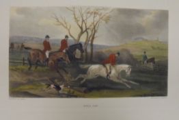 AFTER W J SHAYER "The Death of the Fox", colour engraving by C Tompkins,