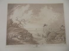 AFTER SAMUEL HOWETT AND CAPTAIN THOMAS WILLIAMSON "The Ganges breaking its banks with fishing",