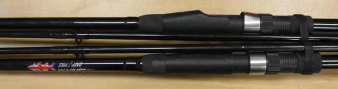 A pair of un-named 12ft two piece carp / pike rods