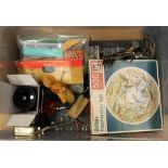 An assortment of miscellaneous fishing tackle to include an Okuma "Airstream" fly reel,