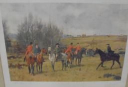 AFTER GEORGE GOODWIN KILBURN "Hunting scenes", a set of six colour prints,