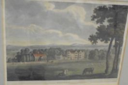 AFTER T BONNOR "Shapwick", study of a country house with coach and horses,