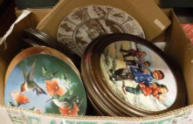A large collection of various collector's plates including Bradford Exchange, Knowles, Bradex etc,