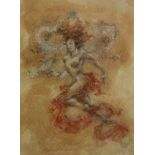 AFTER JOY KIRTON "Fire dance IV", limited edition colour print No'd.