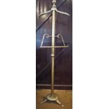 A brass valet stand