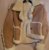A Mary Quant sheepskin jacket bearing Mary Quant label to the interior CONDITION REPORTS