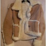 A Mary Quant sheepskin jacket bearing Mary Quant label to the interior CONDITION REPORTS