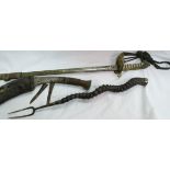 An early 20th Century Naval Officer's dress sword by Gieve,