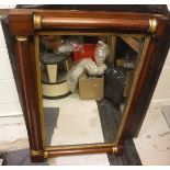 A 19th Century rosewood framed overmantel mirror